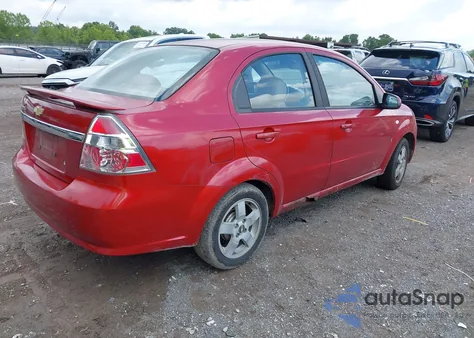 2007 Chevrolet Aveo Lt z USA, uszkodzony, nr VIN KL1TG56647B158073